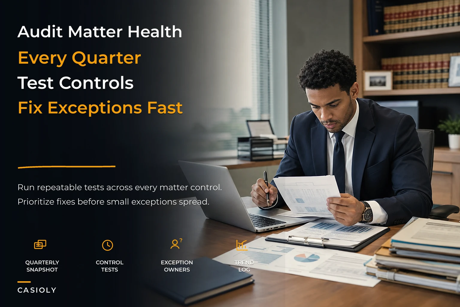 Quarterly Matter Health-Check SOP and Audit Scripts for Law Firms