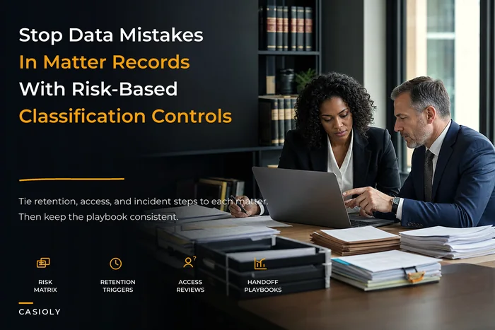 Stop Common Data Mistakes: A Matter-Focused Data-Governance Matrix for Classification, Retention and Access Audits