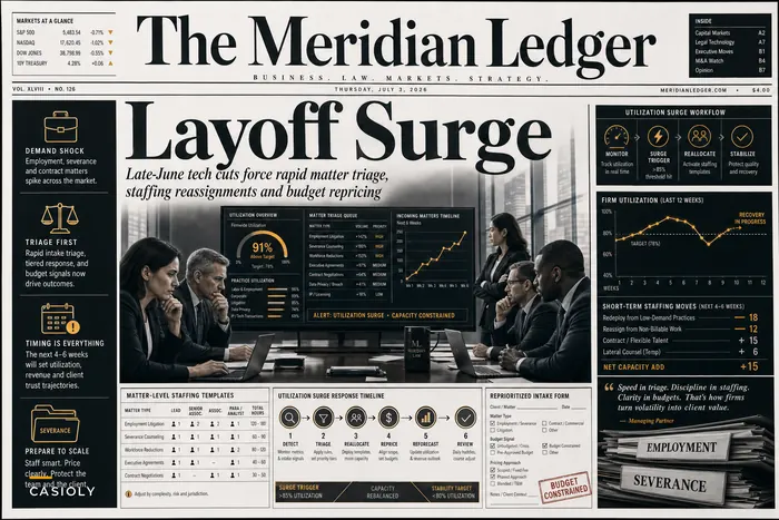 What the Late‑June Tech Layoffs Mean for Law Firm Staffing, Matter Triage, and Budgets