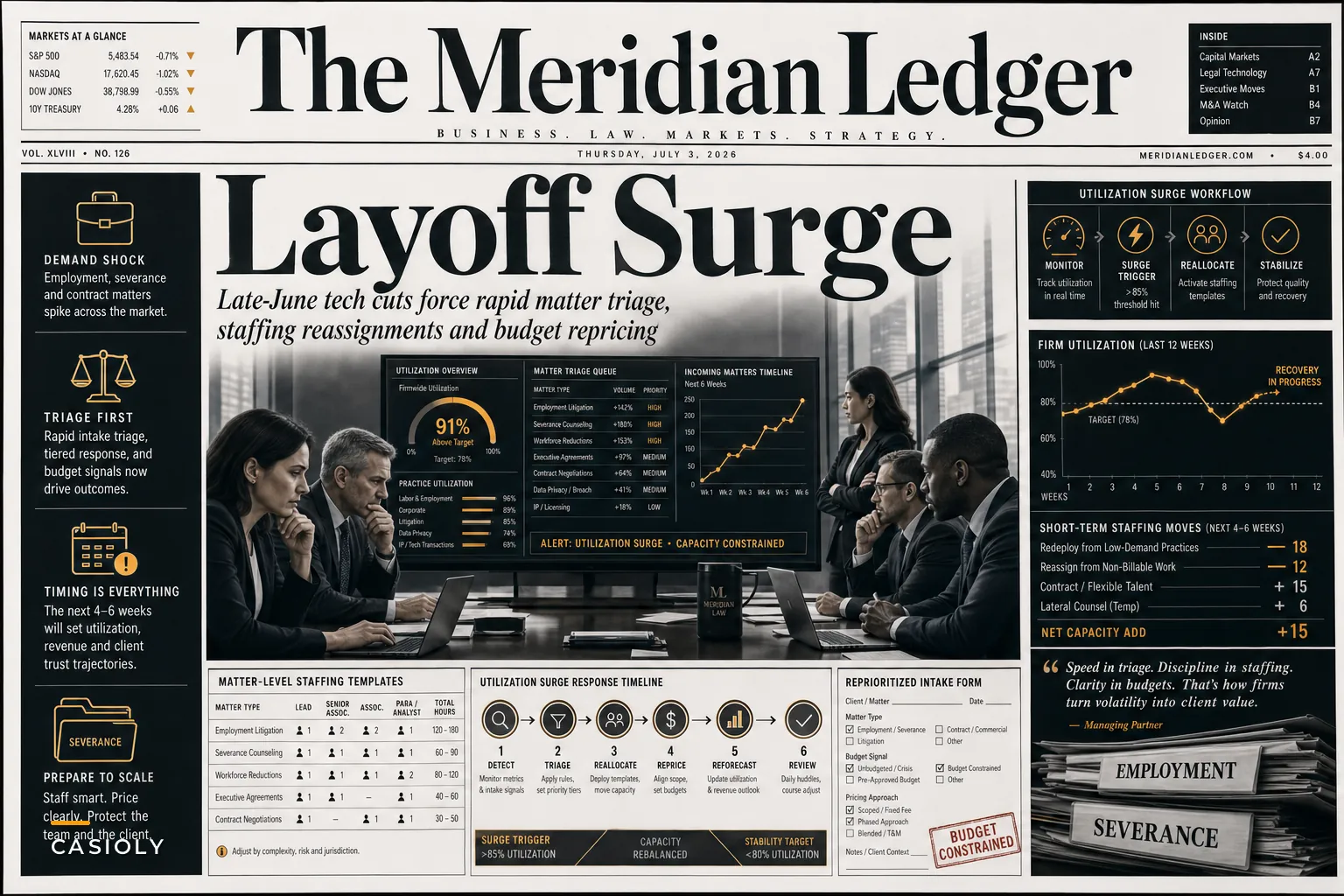 What the Late‑June Tech Layoffs Mean for Law Firm Staffing, Matter Triage, and Budgets