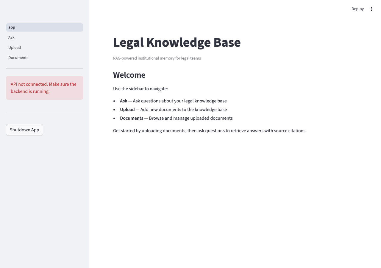 Legal Knowledge Base