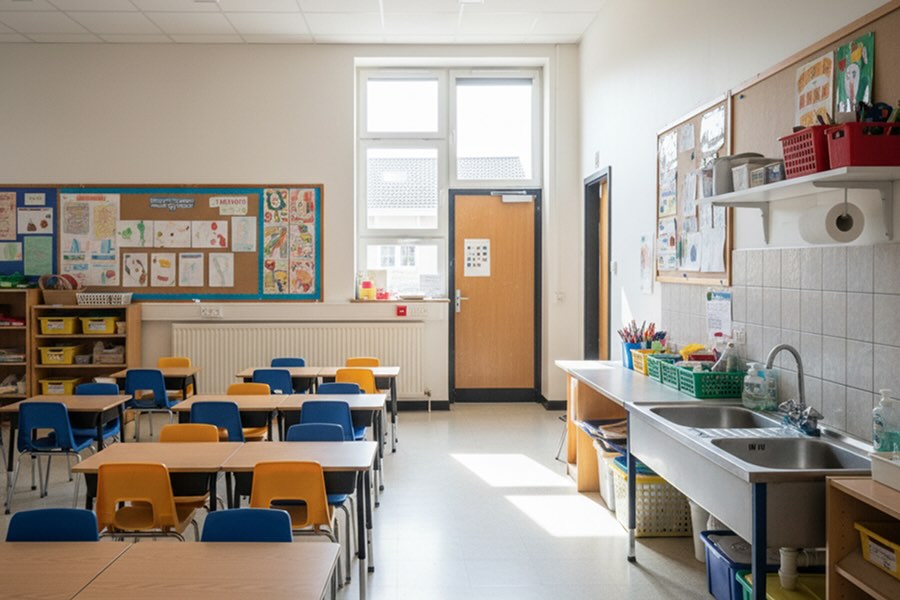 Empty classroom