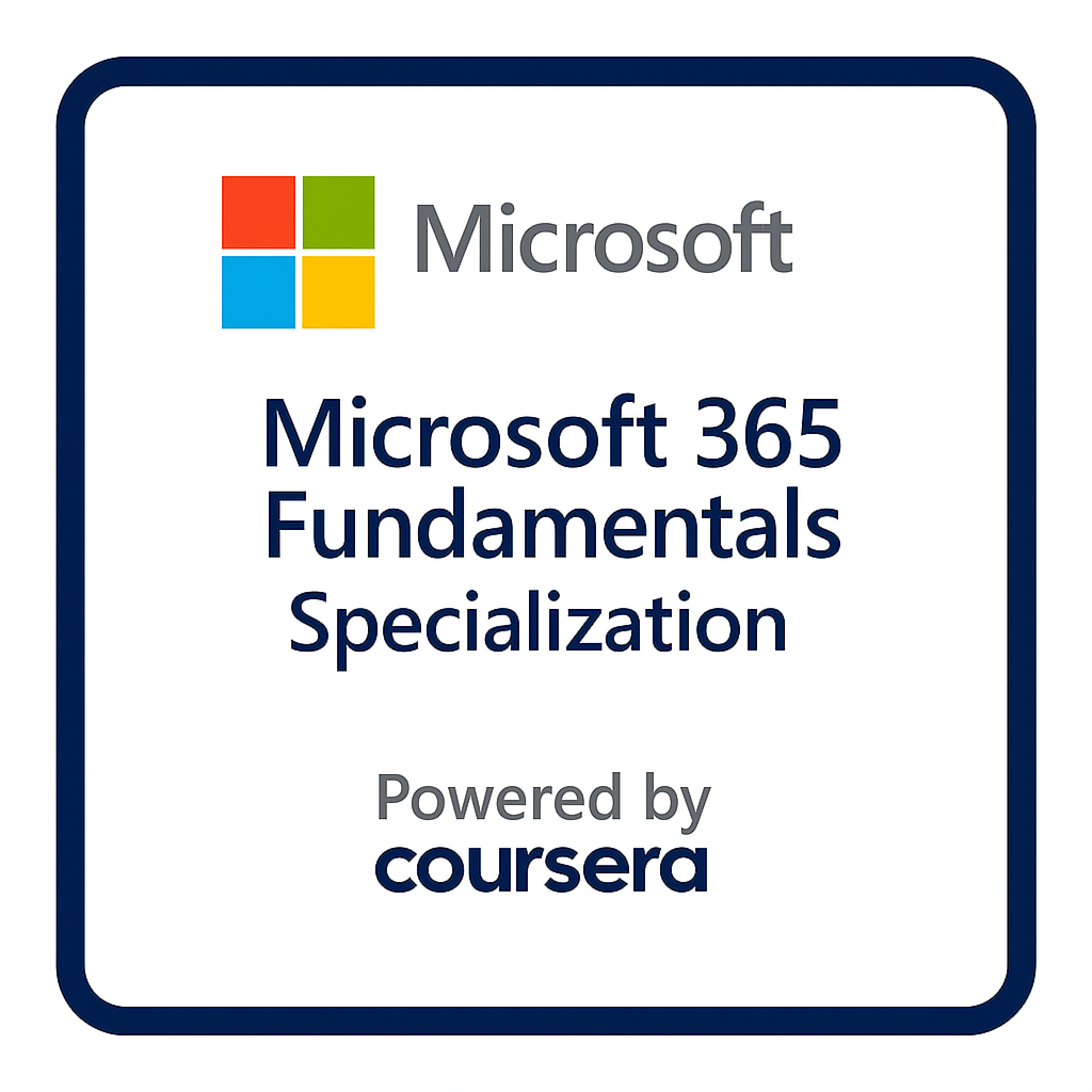 Microsoft 365 Fundamentals Specialization badge