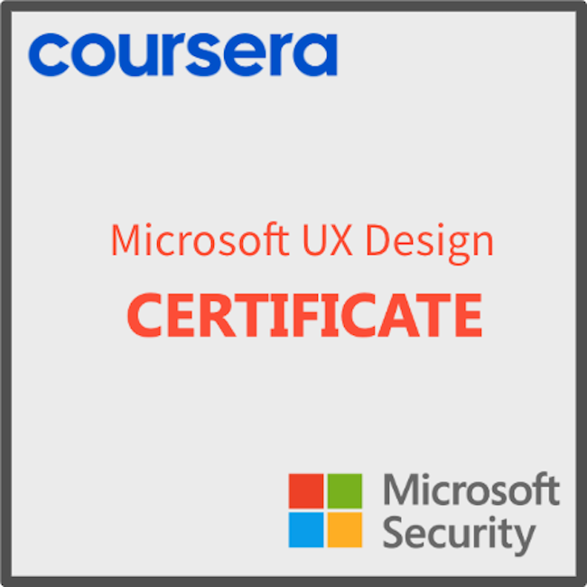 UX Design Professional Certificate badge