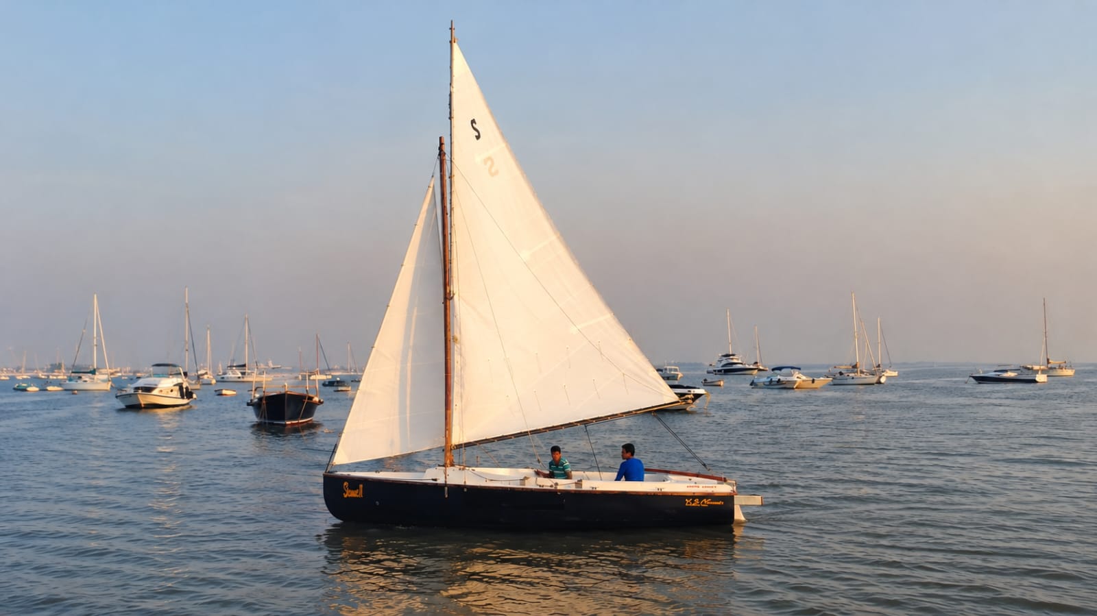 Sailing at Gateway of India, Mumbai (Seabird Sailboat)