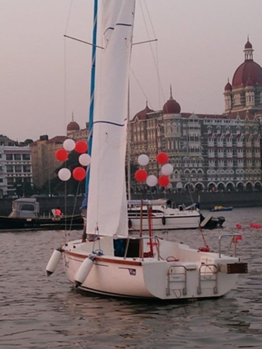 Sailing at Gateway of India, Mumbai (XS 63 Sailboat)