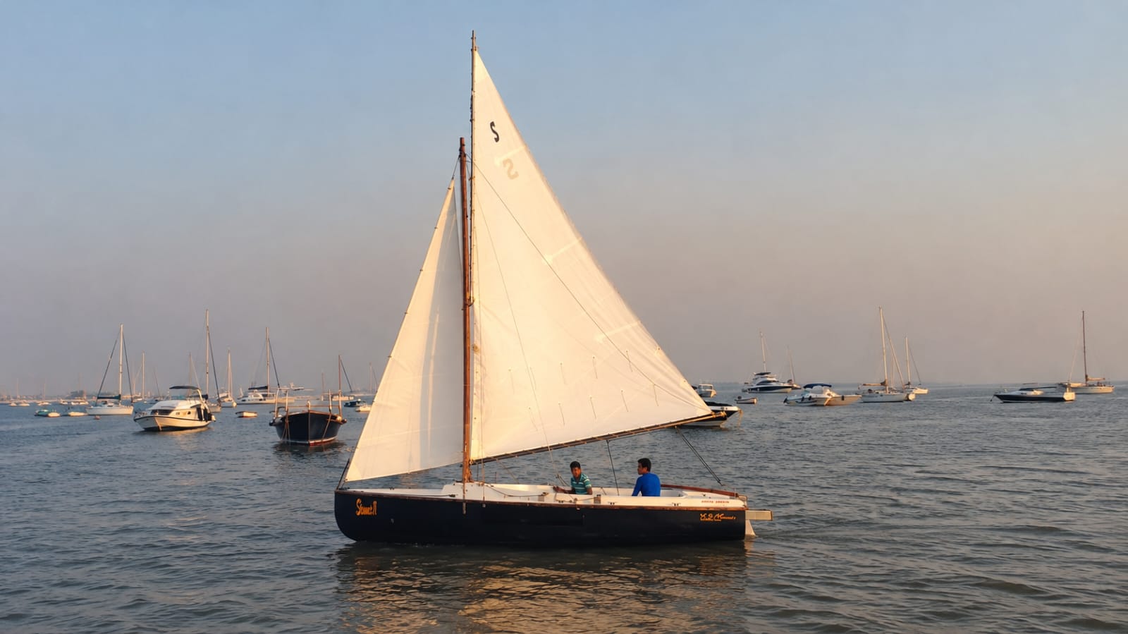 Sailing at Gateway of India, Mumbai (XS 63 Sailboat)