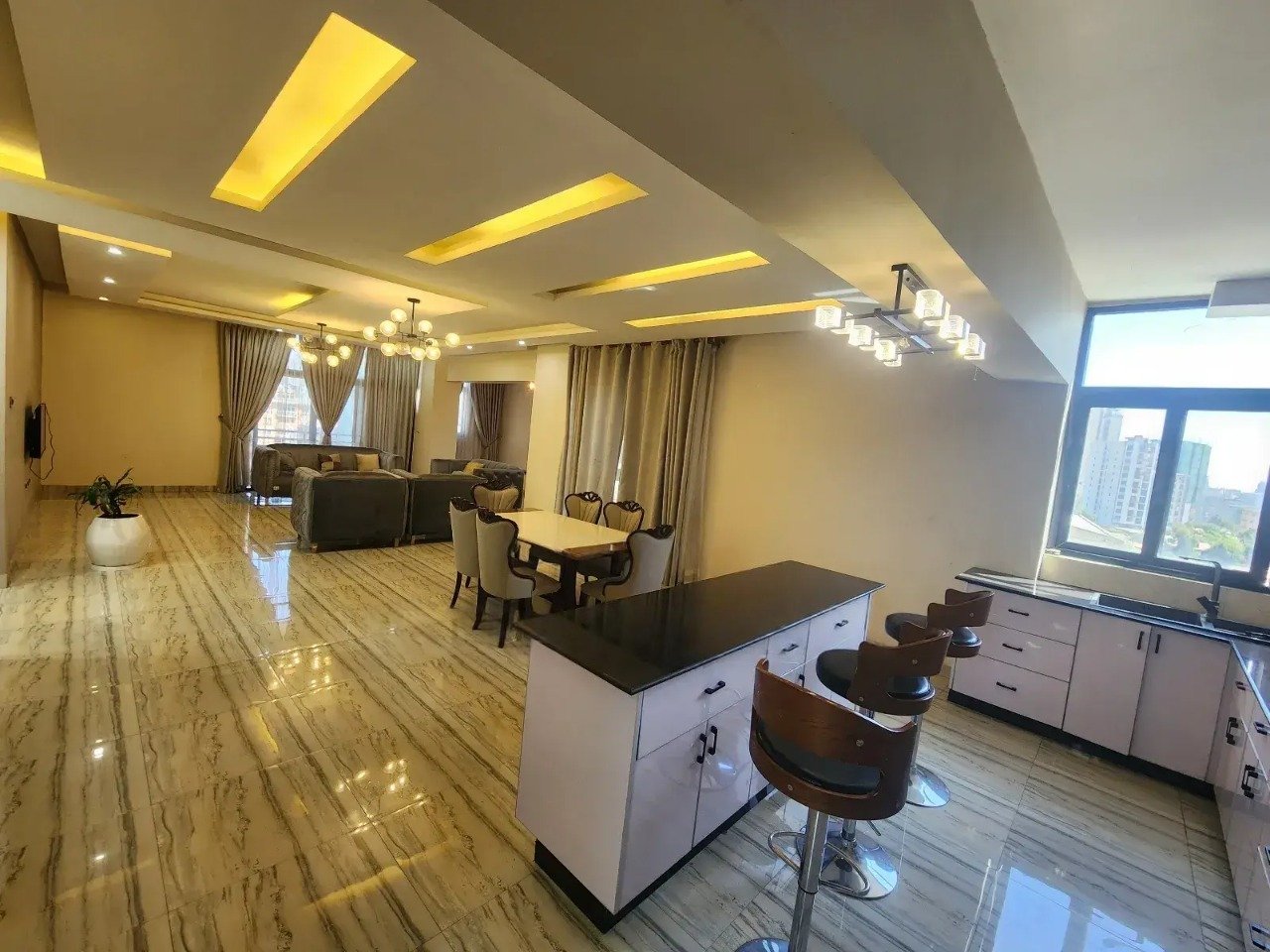 Furnished 3bedroom Apartment in Bole for rent thumbnail 3