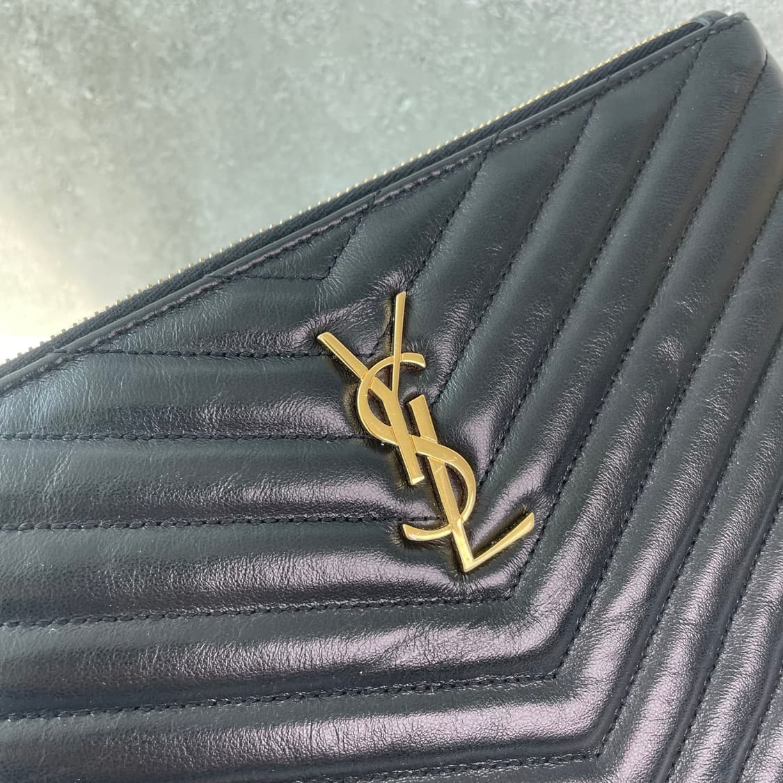 생로랑 생로랑 YSL 마틀라쎄 클러치 블랙 금장 S급 3