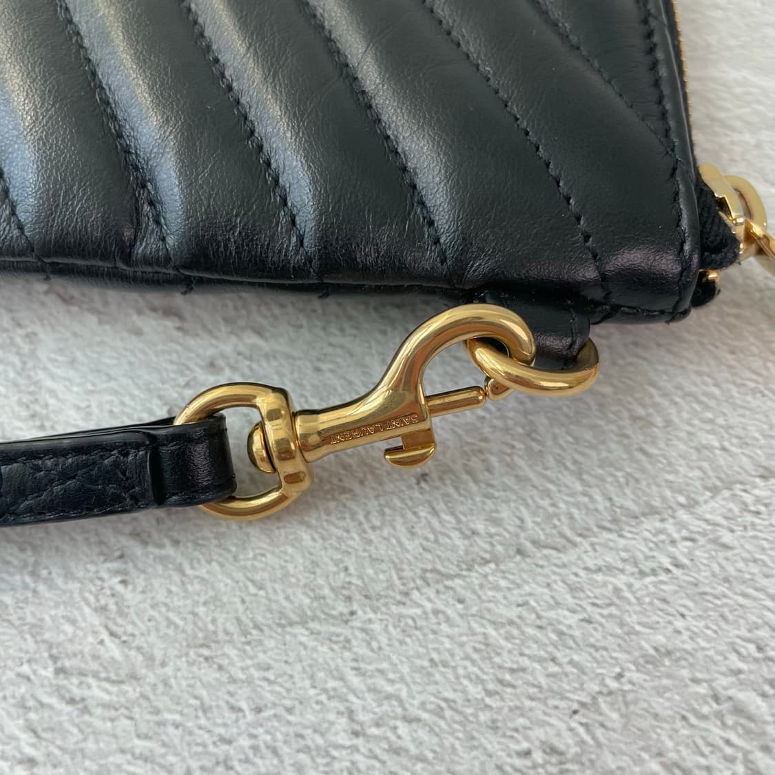 생로랑 생로랑 YSL 마틀라쎄 클러치 블랙 금장 S급 7