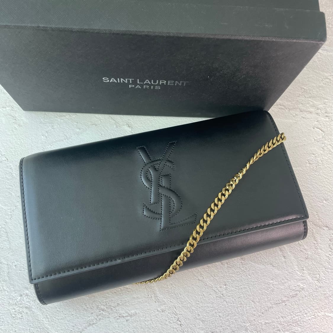 생로랑 입생로랑 YSL 클러치백 블랙 S급 이너백 포함