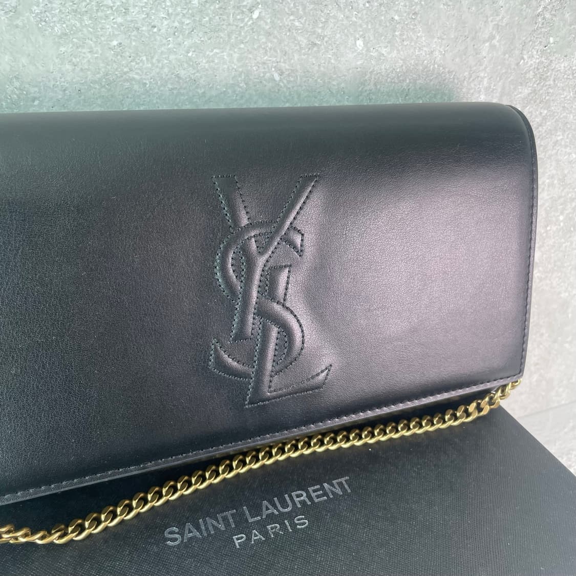 생로랑 입생로랑 YSL 클러치백 블랙 S급 이너백 포함 2
