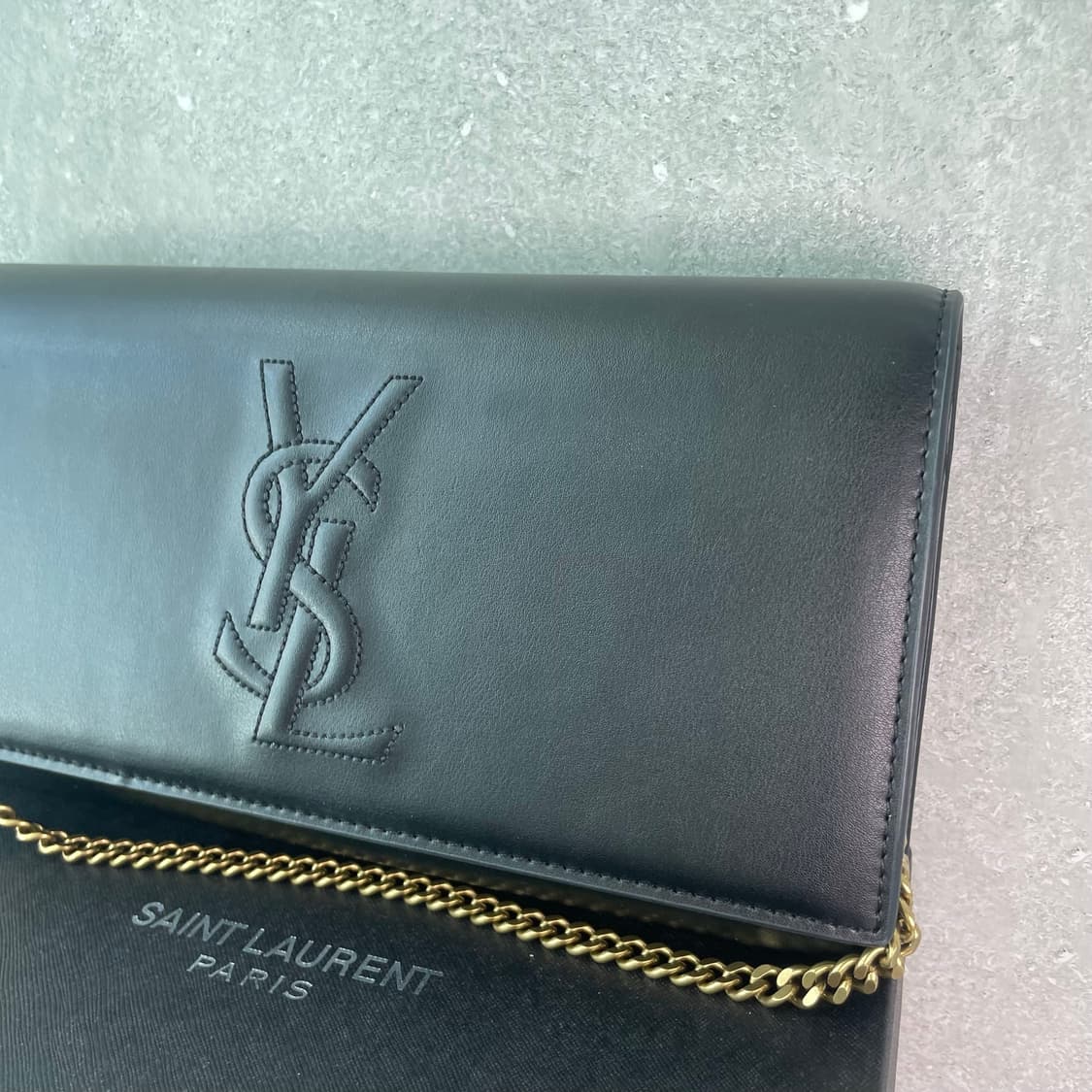 생로랑 입생로랑 YSL 클러치백 블랙 S급 이너백 포함 3