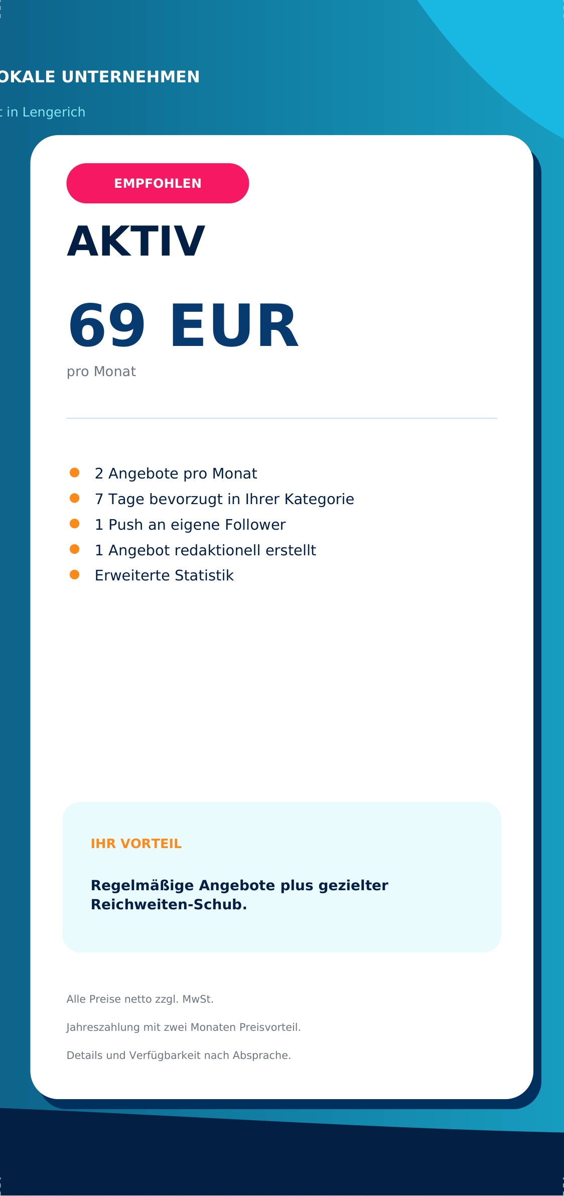 Services Preisliste