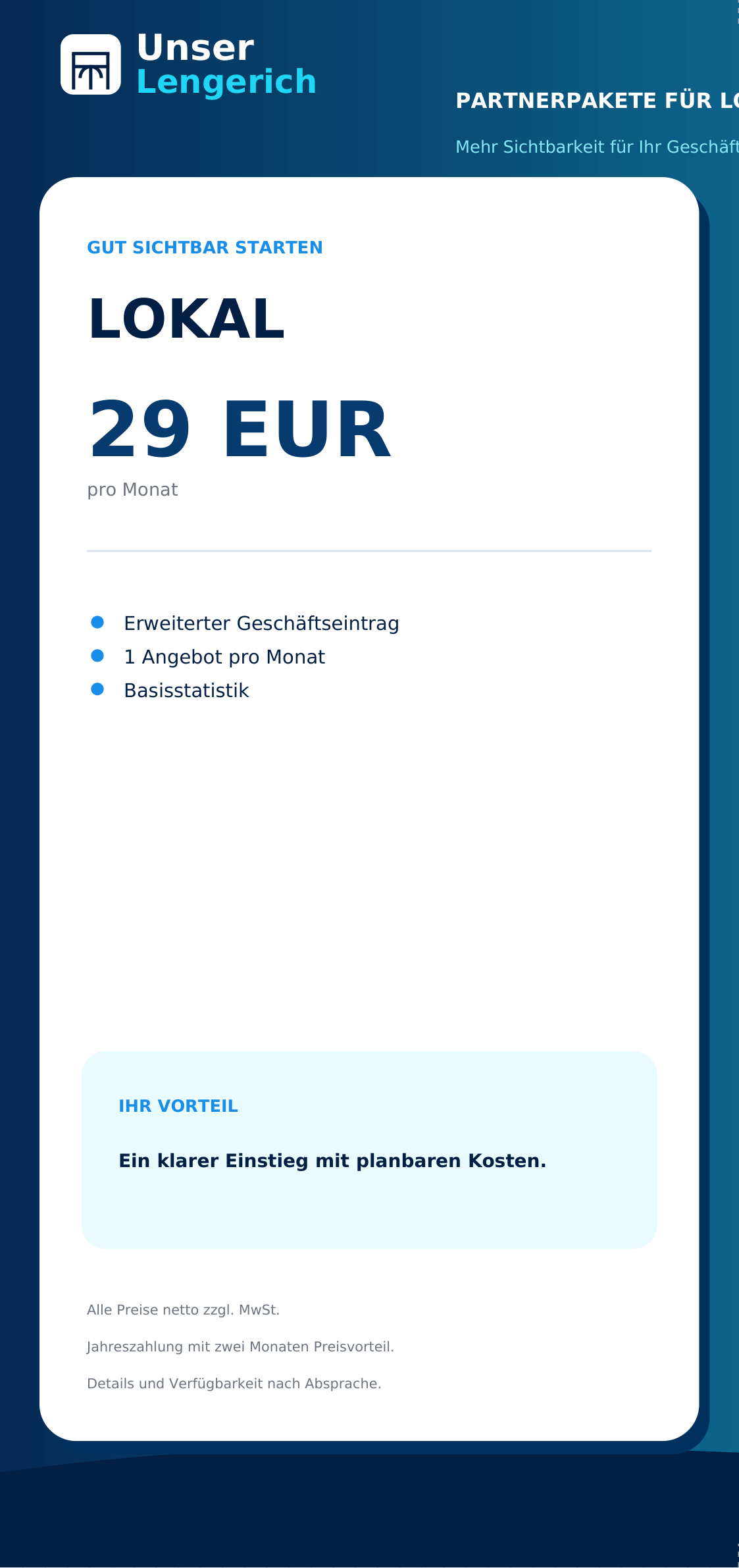 Services Preisliste
