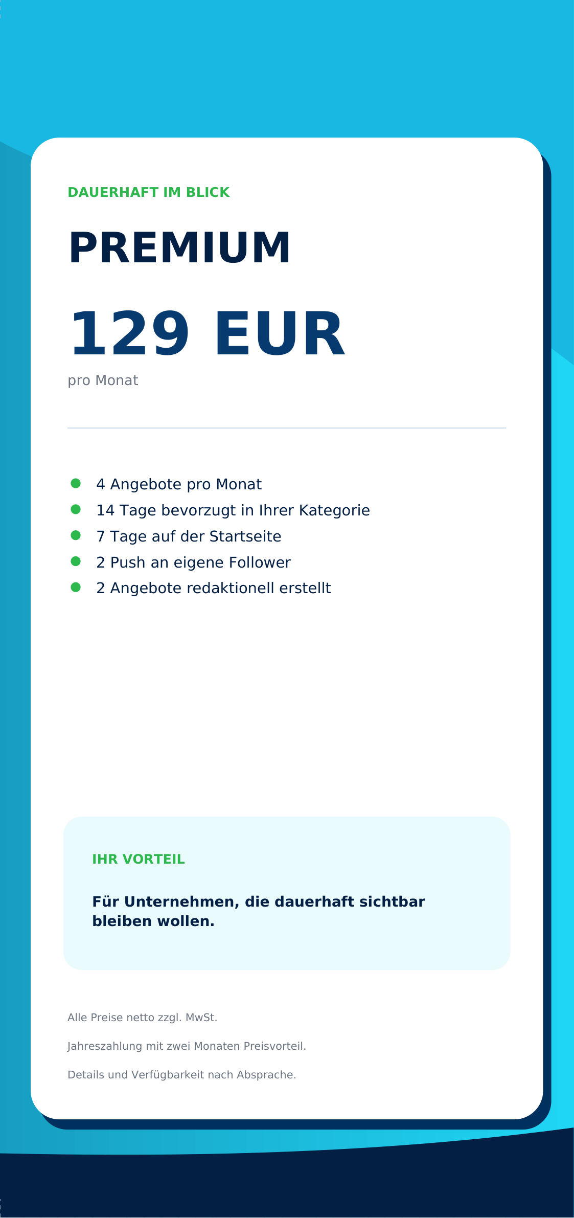Services Preisliste