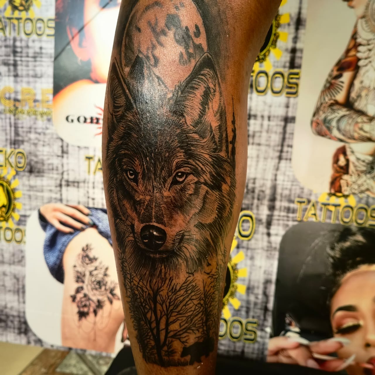 Intricate ink pattern