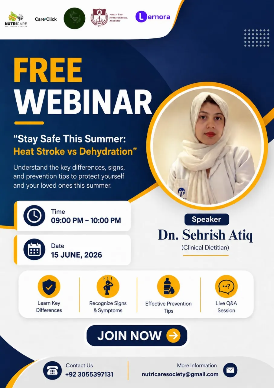 One Day Webinar Stay Safe This Summer : Heat Stroke Vs Dehydration