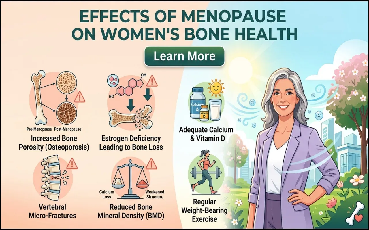 Effects on Bone Health of Women Due To Menopause