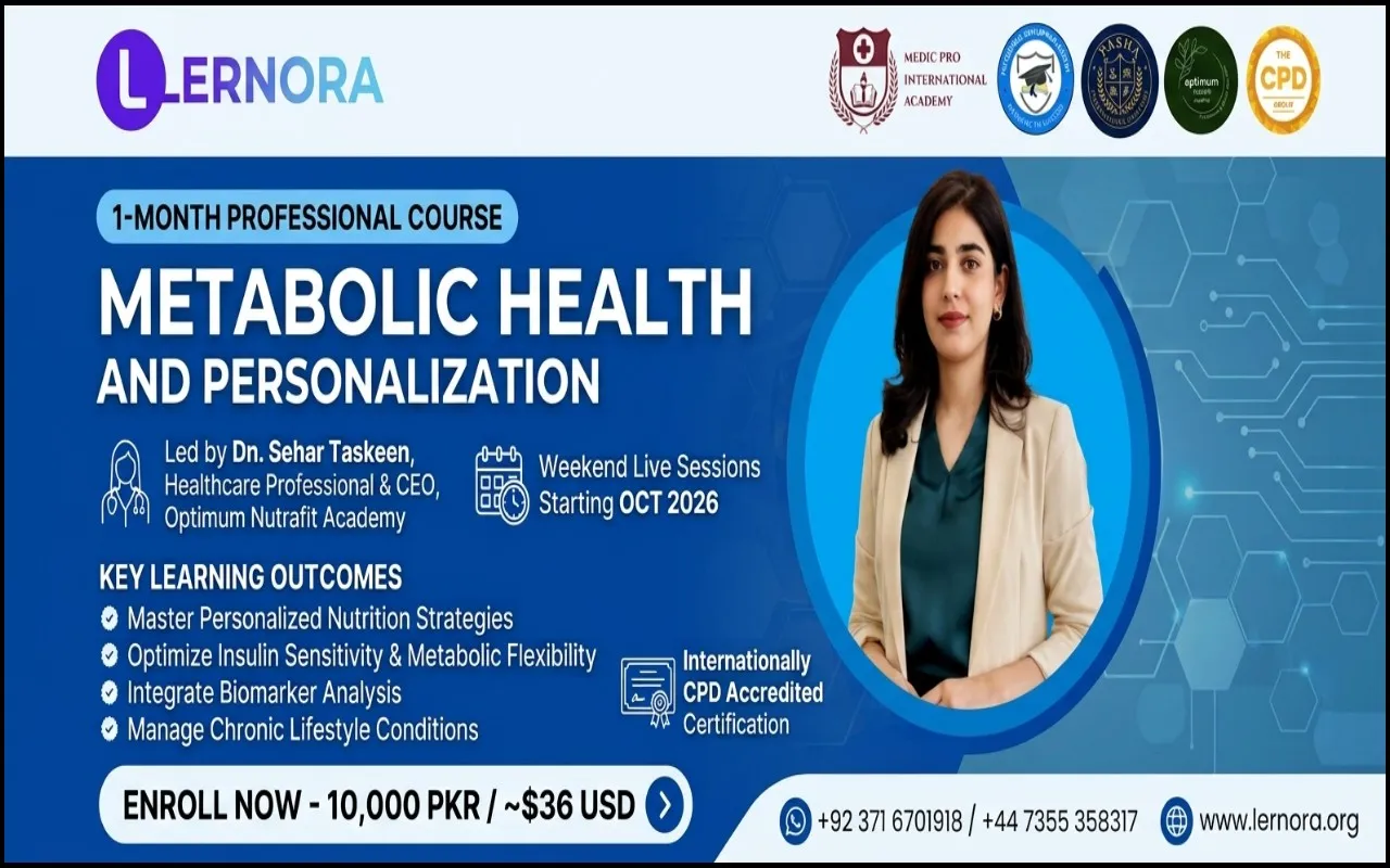 One Month Course Metabolic Health And Personalization
