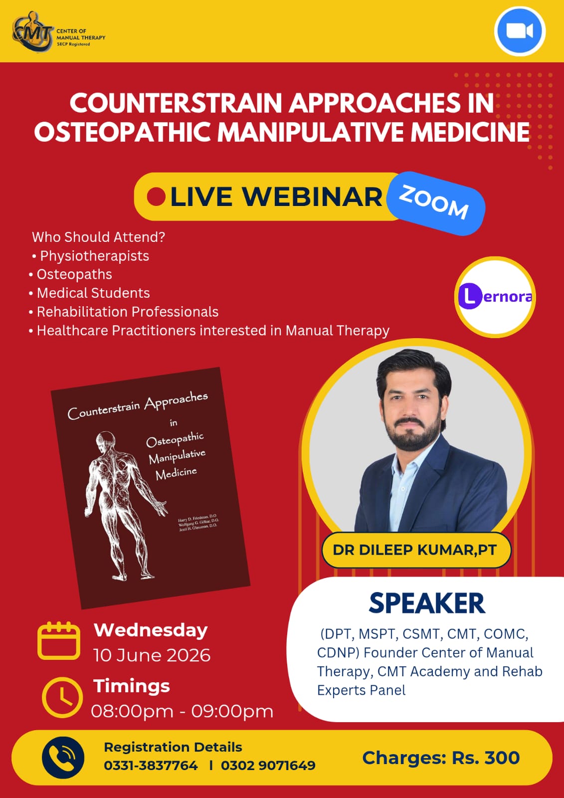 Online Webinar on Counterstrains Approaoches in Osteopathic Manipulative Medicine