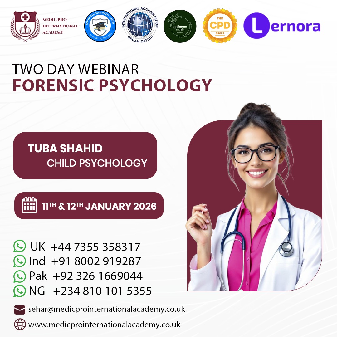 Two Day Webinar Forensic Psychology