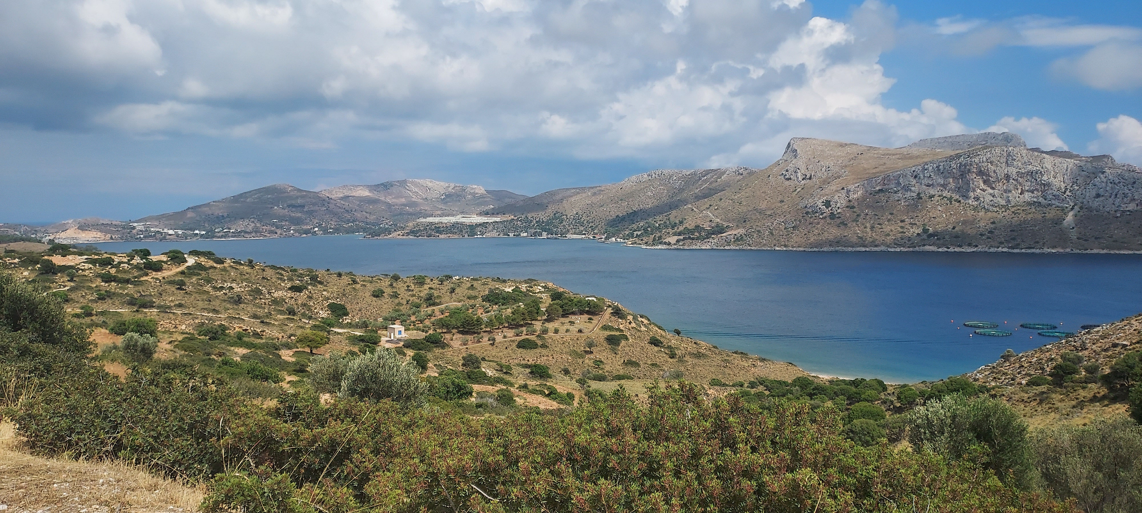 FRONTEX refugee hotspot camp from the aerophone