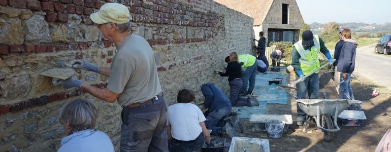Un chantier d'éco-rénovation dans le Boulonnais