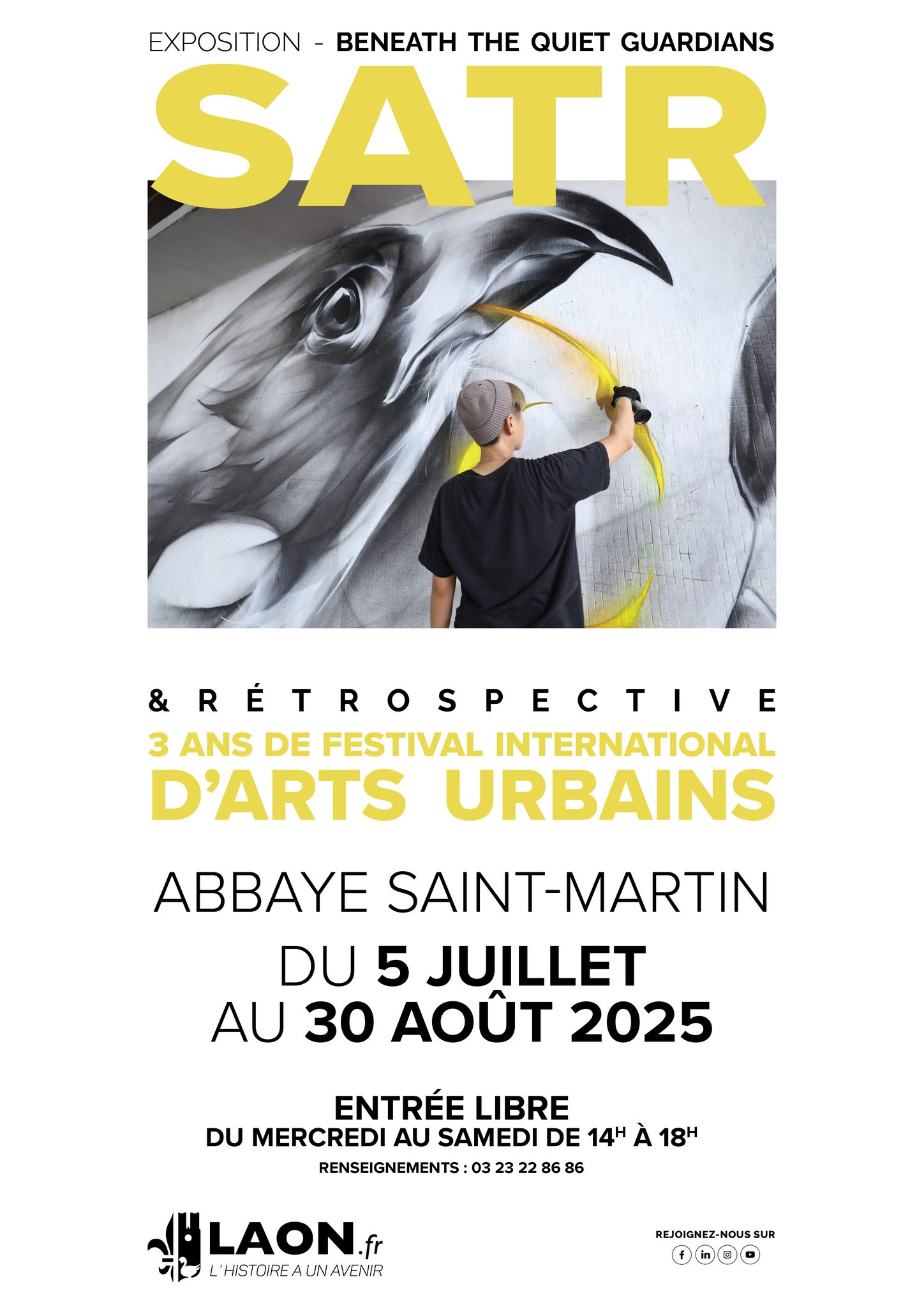 "Beneath the Quiet Guardians" : Une Rencontre Magique entre Patrimoine et Street Art à Laon