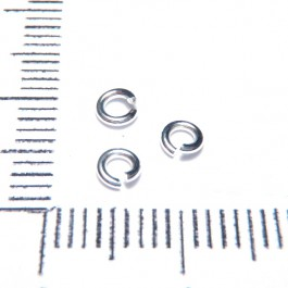 Anneaux fil 0,8 trou 1,8mm - en argent 925