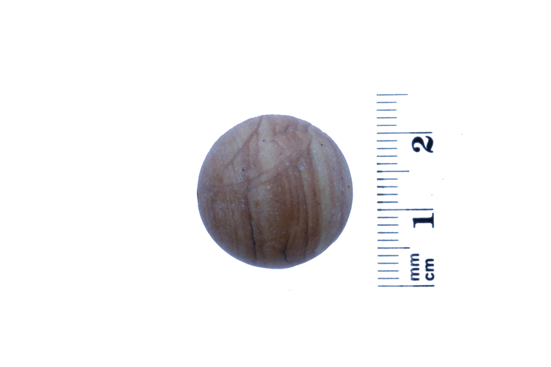 Perle en pierre naturelle - ronde - jaspe- brun