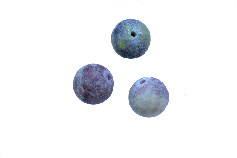 Perle en pierre naturelle - ronde - jaspe- multi couleurs