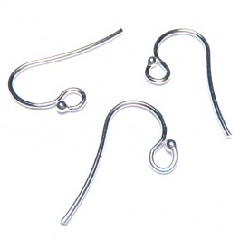 Fils d'oreille boule - en argent 925 - la paire