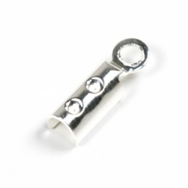 Embouts 20 mm pour cordon en cuir - en argent 925