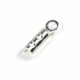 Embouts 10 mm pour cordon en cuir - en argent 925