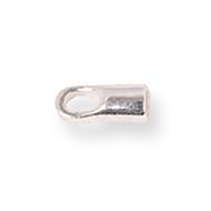 Embouts 1,5 mm pour cordon en cuir - à écraser et coller - en argent 925