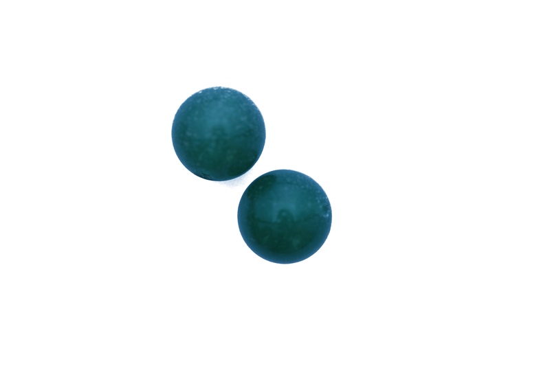 Perle en pierre naturelle Aventurine - ronde - vert pailleté