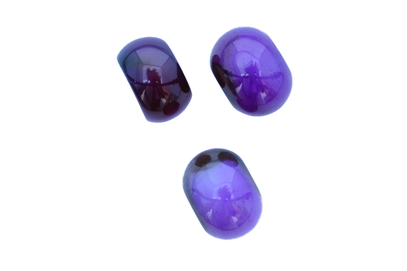 Perle en pierre naturelle Agate - ronde en forme de roue- mauve