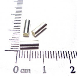 Tube 3 x 8 mm - en argent 925