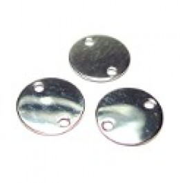 Médailles 8mm 2 trous - en argent 925