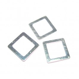 Carré plat 1cm - en argent 925