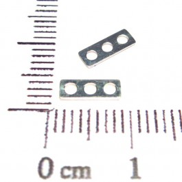 Barrettes 3 trous - en argent 925