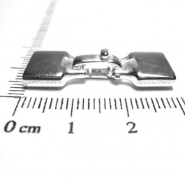 Fermoir pour cordon plat 9,5 X 1,6mm - en argent 925