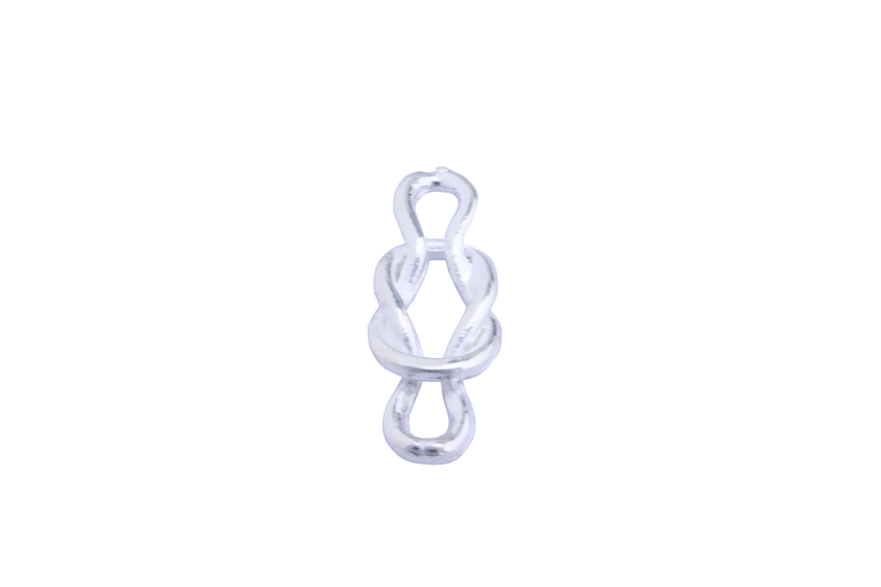 Intermédiaire nœuds de bateau - argent épais - 300 microns x5
