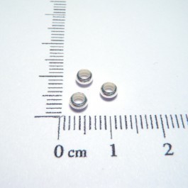 Anneaux boule 4mm - en argent 925 x 10
