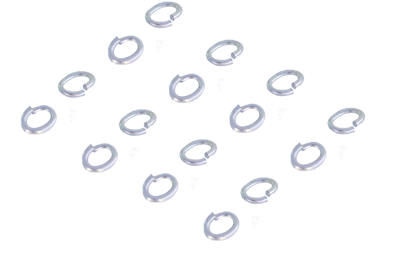 Anneaux ovales 7X5mm fil 1 mm - en métal argenté x10