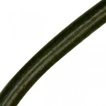 Cordon cuir rond - 8 mm - noir - par 50 cm