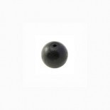 Perles en bois ronde - 6 mm - noir x 40