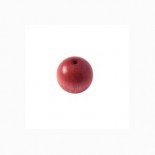 Perles en bois ronde - 6 mm - vieux rose x 40