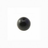 Perles en bois ronde - 8 mm - noir x 40